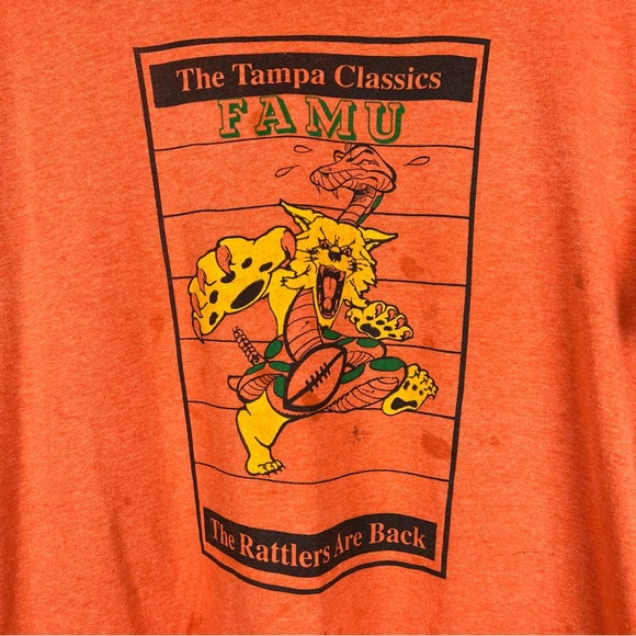 Vintage 1980s FAMU Rattlers Florida A&M University T-Shirt Large - Picture 2 of 7